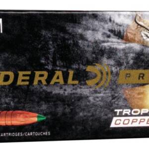 Federal Premium Vital-Shok Trophy Copper Rifle Ammunition .223 Rem 55 gr Poly Tip 3240 fps 20/ct