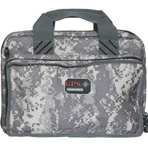 G-Outdoors Quad Pistol Range Bag with Magazine Storage & Dump Cups-Fall Camo