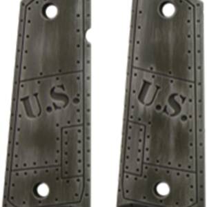 Hogue Govt. Model Aluminum - 1911 U.S. Green Distressed Grip