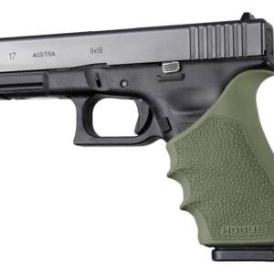 Hogue HandAll Beavertail Grip Sleeve Glock 17 G17 MOS G17L G22 G35 G35 MOS G34 G34 MOS G31 G37 Gen 3-4 OD Green