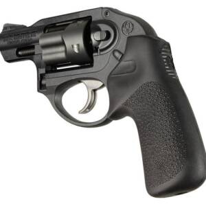 Hogue Ruger LCR/LCRx: Black Rubber Tamer Cushion Grip without Finger Grooves