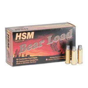 HSM Bear Load Hard Cast Handgun Ammunition .357 Rem Mag 180gr RNFP Gas Check 1200 fps 50/ct