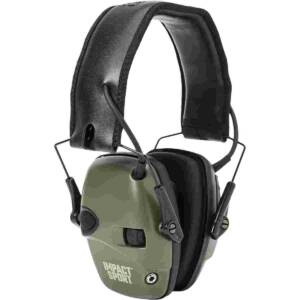 Howard Leight Impact Sport Electronic Earmuff 22dB Olive Green