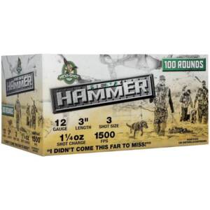 Hevi-Shot HEVI-Hammer Shotshells 12ga 3" 1-1/4oz 1500 fps #3 100/ct