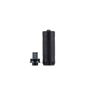 IWI Silencer 6K Direct Thread Suppressor 6mm Nickel Alloy/Stainless Steel 1/2"-28 HUB-T Mount Black