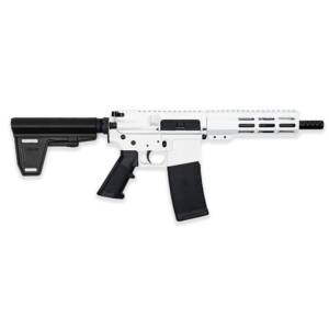 GLFA 223 Wylde Braced Pistol .223 Wylde 30rd Magazine 7.5" Nitride Barrel White Finish