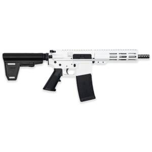 GLFA 223 Wylde Braced Pistol .223 Wylde 30rd Magazine 7.5" Stainless Steel Barrel White Finish