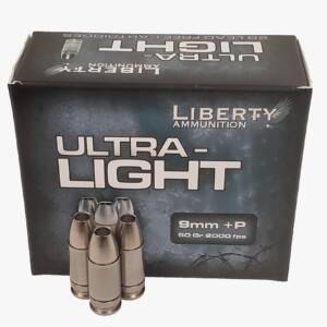 Liberty Ammunition Ultra-Light Ammunition 9mm +P 50 gr. Copper Mono.Frag HP 20/ct