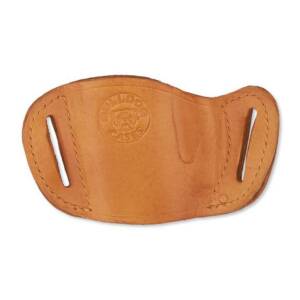 Bulldog Molded Leather Belt Slide Holster for Most Large Frame Autos Tan RH