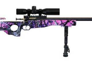 Crickett 22 LR Precision Rifle Muddy Girl Complete Package Blued Scope