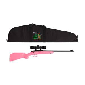 Keystone Pink Synthetic .22LR Rifle w Scope Mount & Case