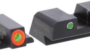 Green Tritium Round Outline Orange/White for Sig #8 Height