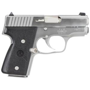 Kahr Arms MK9 Elite Handgun 9mm Luger 6rd (2) & 7rd (1) Magazines 3" Barrel Silver wil Black Checkered Grip CA Compliant