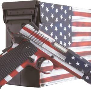 Citadel Red White and Blue Cerakote 1911-A1 8rd Magazine 5" Barrel G10 Grips with Ammo Can