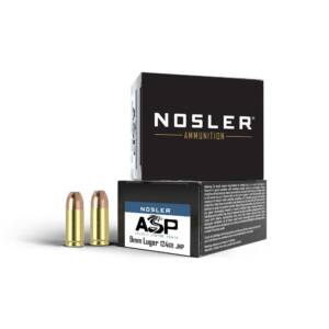 Nosler Match Grade Handgun Ammo 9mm Luger 124 gr JHP 1150 fps 20/ct