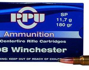 PPU Rifle Ammunition .308 Win 180 gr SP 2454 fps 20/ct