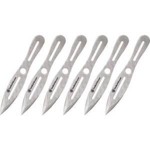 Smith & Wesson 6 8" Throwing Knives 4 1/4" Blade Silver