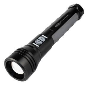 Police Security Flashlights Twin Power Flashlight 2000 Lumens Black