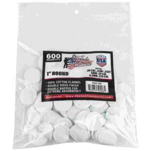Pro-Shot 1" Round 100% Cotton Patches 600/ct