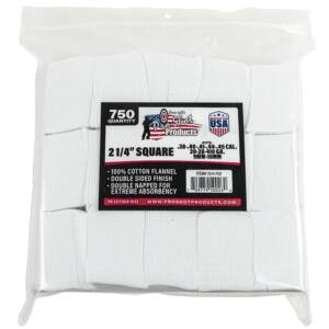 Pro-Shot 2 1/4" Square 100% Cotton Patches 750/ct