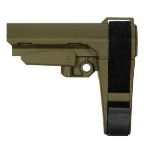 SB Tactical SBA3 5-Position Adjustable Stabilizing Brace OD Green