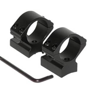 Talley Lightweight Alloy Scope Mount Combo - Black Anodized - 1" - Low Winchester 70 STD & Short