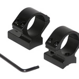 Talley Lightweight Alloy Scope Mounts - Black Anodized - 1" - Low  Weatherby Accumark - Magnum - Mark V (9 LUG)