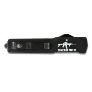 Templar Knives Premium Weighted Come and Take It Slim Knife 3-1/8" Drop Point Blade Black