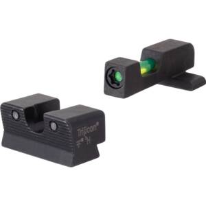 Trijicon DI Night Sight Set Green with Black Outline Front and Rear for Springfield Armory XD-S and XD-E