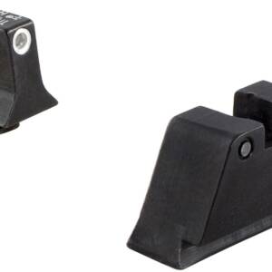 Trijicon Bright & Tough Night Sight Suppressor Night Sight Set for Glock - White Front/Black Rear with Green Lamps