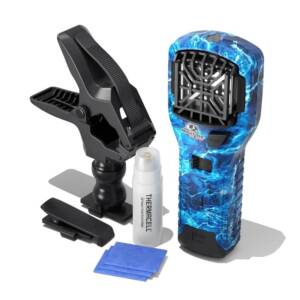 Thermacell MR300 Portable Mosquito Repeller Mossy Oak Fishing Bundle with Clamp