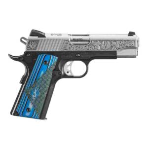 Ruger SR1911 "411 Sunapee St." Street Edition Handgun 45 Auto 7rd Magazines(2) 4.25" Barrel Engraved Frame G10 Grips
