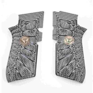 Wilson Combat EDC X9 Handgun Grips Aggressive Starburst Grey/Black