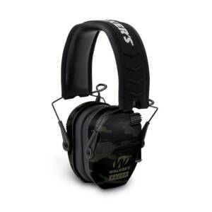 Walker's Razor Slim Shooter Folding Electronic Muff--Camo Grey