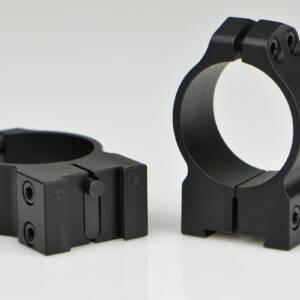Warne 2-Piece Maxima Fixed Scope Ringmounts with Grooved Receiver - Tikka 30mm Medium Matte