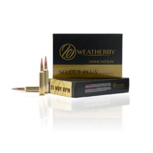 Weatherby Select Plus Berger Elite Hunter Rifle Ammunition 25 Wby RPM 133gr PT 3150 fps 20/ct