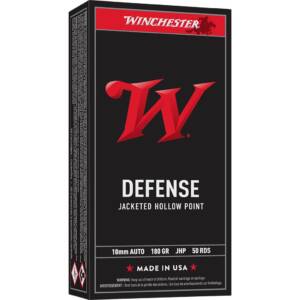 Winchester USA  Handgun Ammunition 10mm Auto 180gr JHP 1235 fps 50/ct