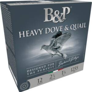 B&P Dove & Quail Shotshells 12 ga 2-3/4 In 1-1/8 oz #8 1255 fps 25/ct