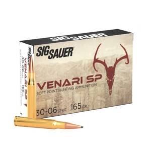Sig Sauer Venari SP Rifle Ammunition .30-06 SPRG 165gr SP 2900 fps 20/ct
