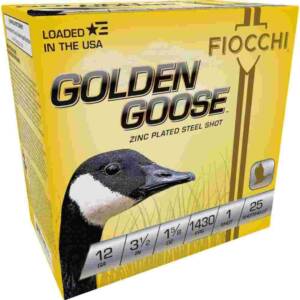 Fiocchi Golden Goose Shotshells 12ga 3 1/2" 1-5/8oz  1430fps #1 25/ct