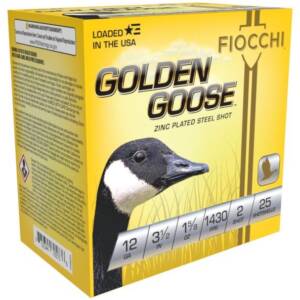 Fiocchi Golden Goose Shotshells 12ga 3 1/2" 1-5/8oz 1430fps #BBB 25/ct