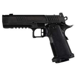 Alpha Foxtrot AF1911-Romulus MOS Adapter Handgun 9mm Luger 10rd Magazines(2) 4.25" Comp Bull Barrel DLC Black