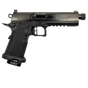 Alpha Foxtrot AF1911 Romulus Handgun 9mm Luger 17 & 20rd Magazines 5" Threaded Barrel Polished DLC Black RMSc Cut