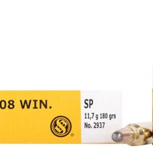 Sellier & Bellot Rifle Ammunition .308 Win 180 gr SP  - 20/box