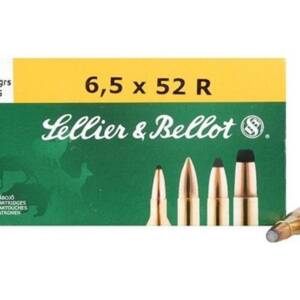 Sellier & Bellot Rifle Ammunition 6.5x52R 117 gr SP 775 fps - 20/box