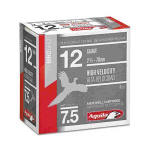 Aguila Ammunition 12ga Birdshot 2.75 inch Shotgun Shells - #7.5 Shot | 1.25oz | 1330 fps | 25rd Box