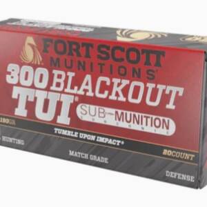 Fort Scott Munitions 300 Blackout Subsonic Rifle Ammo - 190gr | 20rd Box