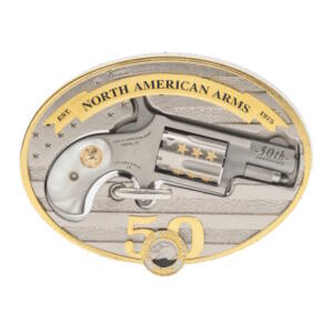NORTH AMERICAN ARMS MINI 22LR REV 50TH ANIV BUCKLE