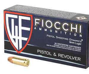 FIOCCHI 9MM 158GR FMJ 50/1000