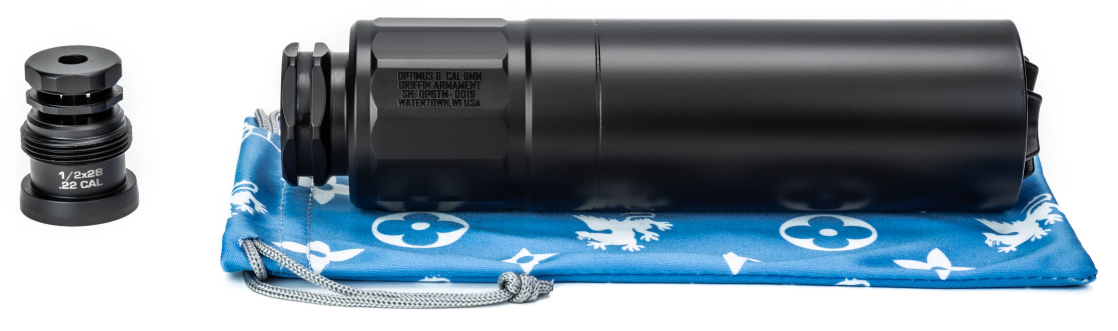 GRIFFIN SUPPRESSOR OPTIMUS 6 TAP MNT BLK